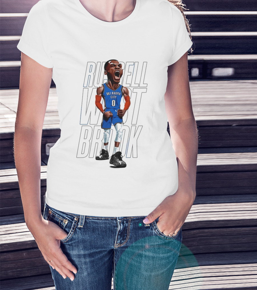 Russell Westbrook Oklahoma City Thunder 0 Basketball Scream T-Shirt