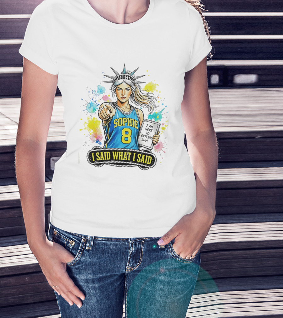 Sophie Cunningham Liberty Number 8 Jersey I Said What I Said Extend Love T-Shirt