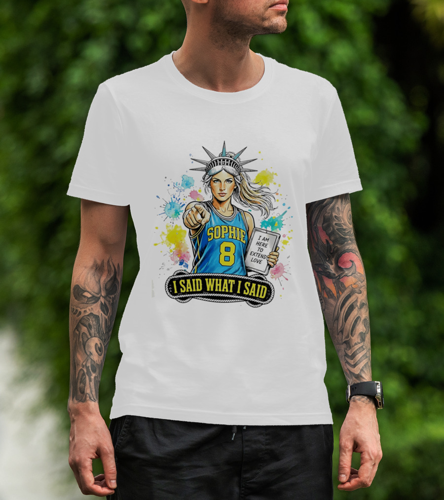 Sophie Cunningham Liberty Number 8 Jersey I Said What I Said Extend Love T-Shirt