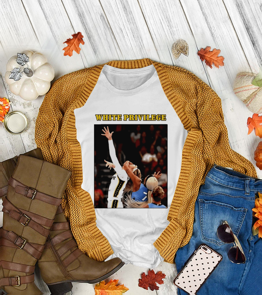 WHITE PRIVILEGE Sophie Cunningham DiJonai Carrington Basketball Confrontation T-Shirt
