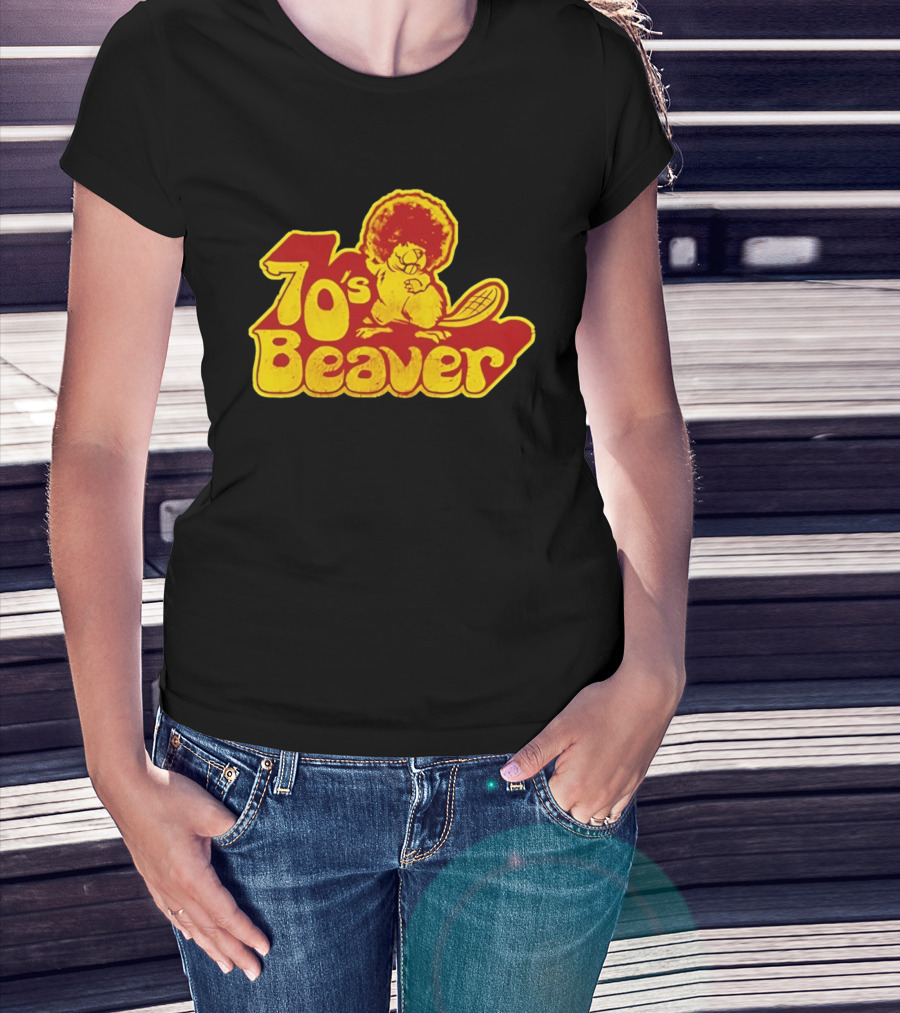 70's Beaver Retro Funky Cartoon T-Shirt