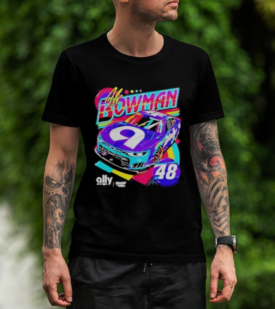 Alex Bowman 48 Ally Hendrick Motorsports Racing Car T-Shirt