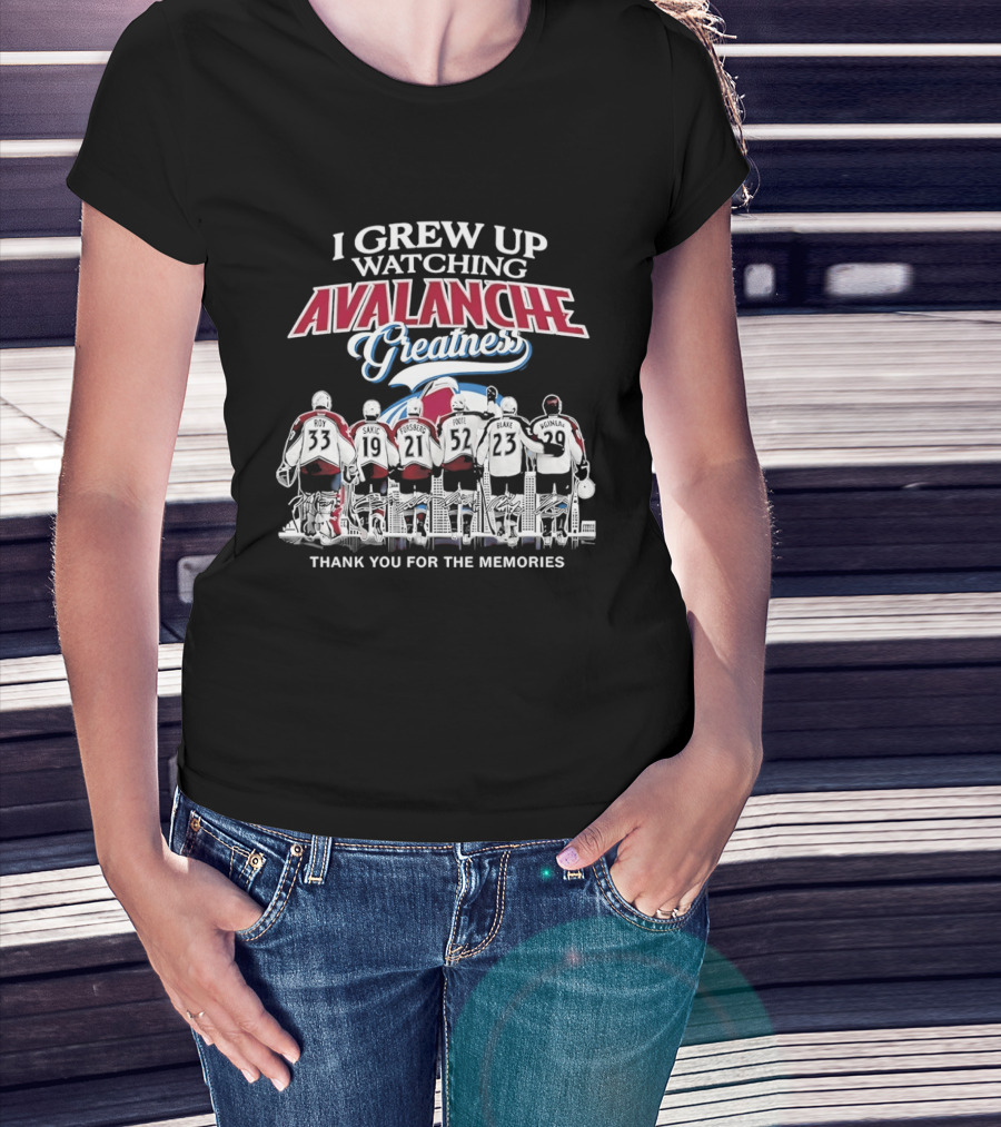 I Grew Up Ing Avalanche Greatness Thank You For The Memories 2026 T-Shirt