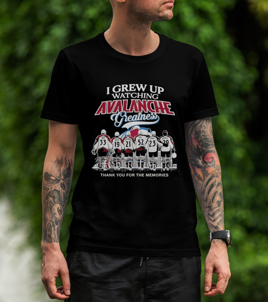 I Grew Up Ing Avalanche Greatness Thank You For The Memories 2026 T-Shirt