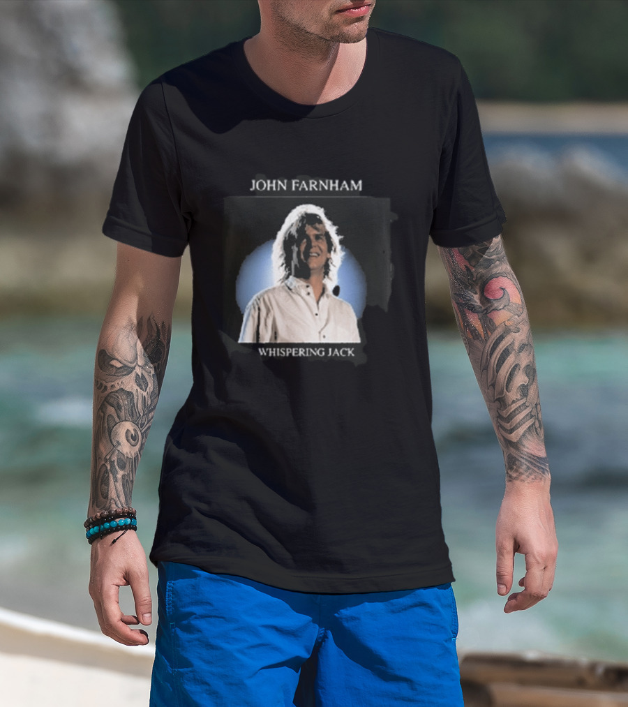 John Farnham Whispering Jack Photo Vintage Album Cover T-Shirt