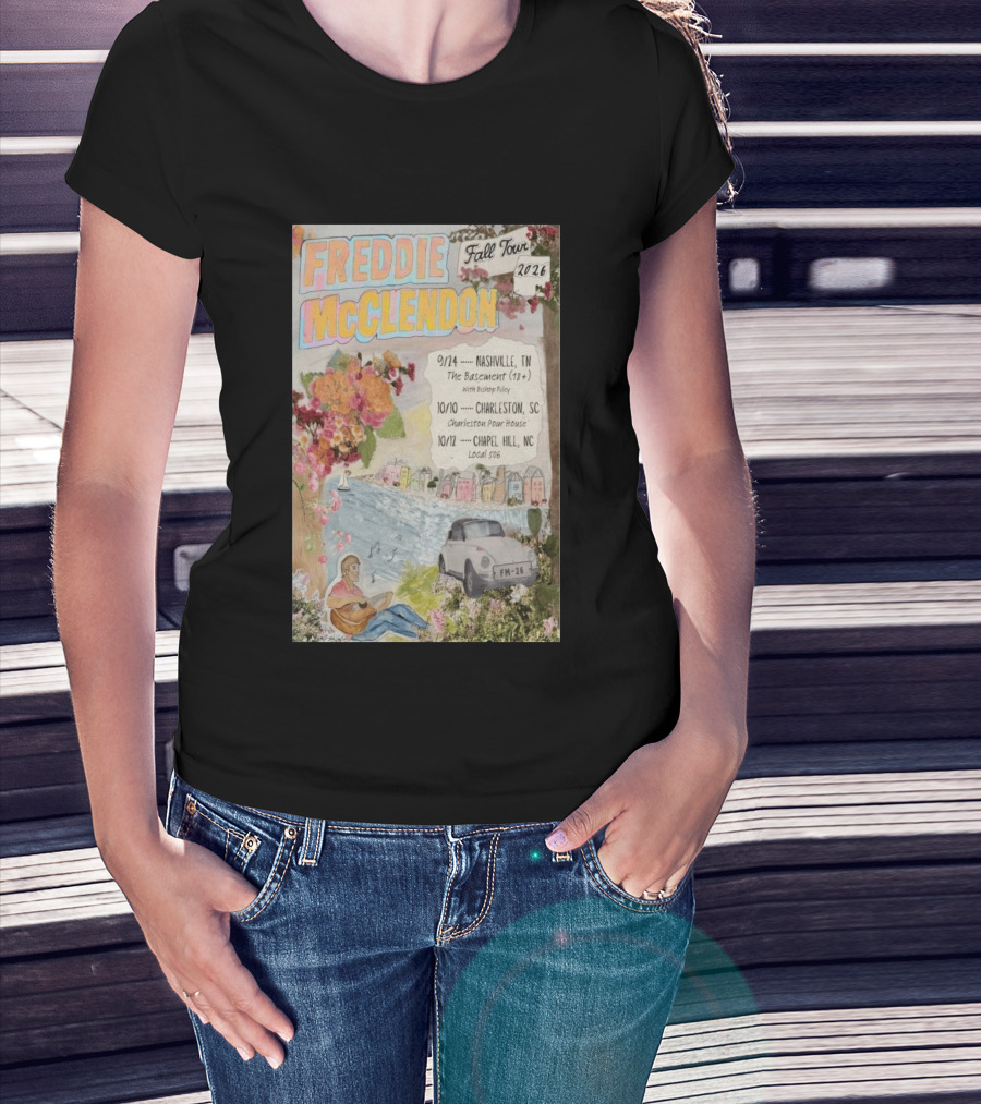 Freddie McClendon Fall Tour 2026 Nashville The Basement Concert T-Shirt