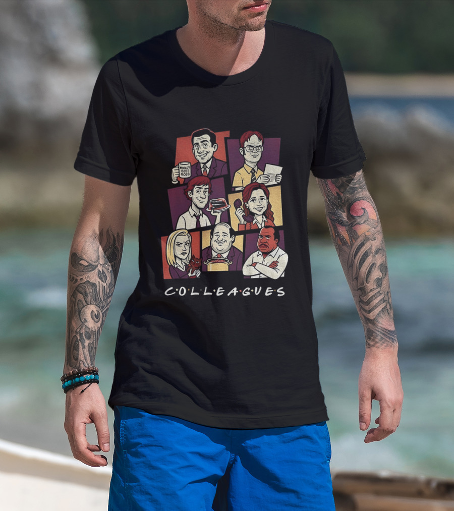 The Office Characters Colleagues Iconic TV Series Merch T-Shirt