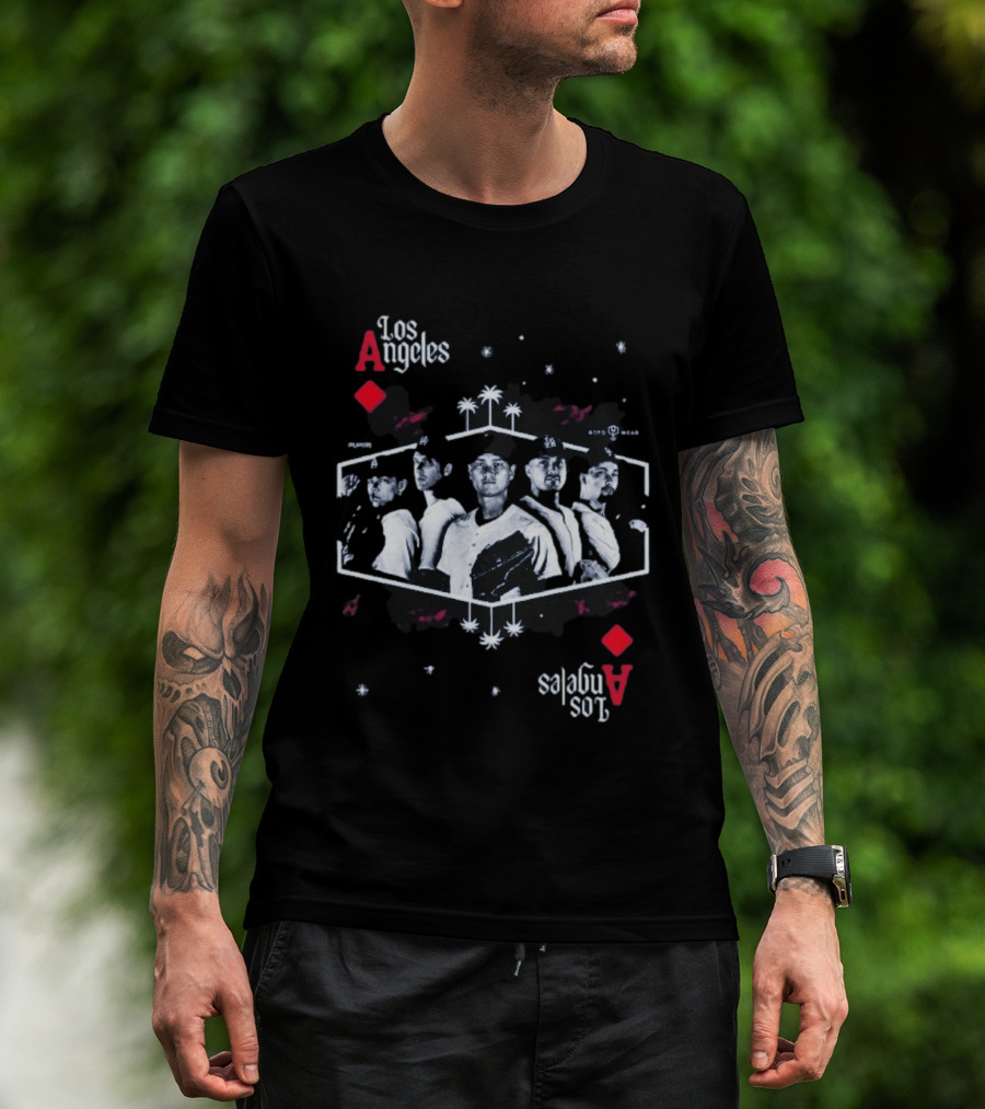 Los Angeles Aces Kike Hernandez Baseball Team Player Lineup T-Shirt