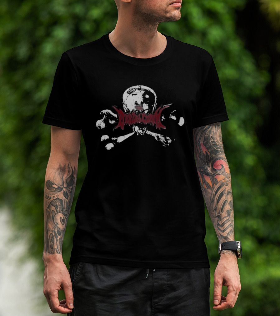 Loma Vista Recordings Denzel Curry Skull Crossbones Red X T-Shirt