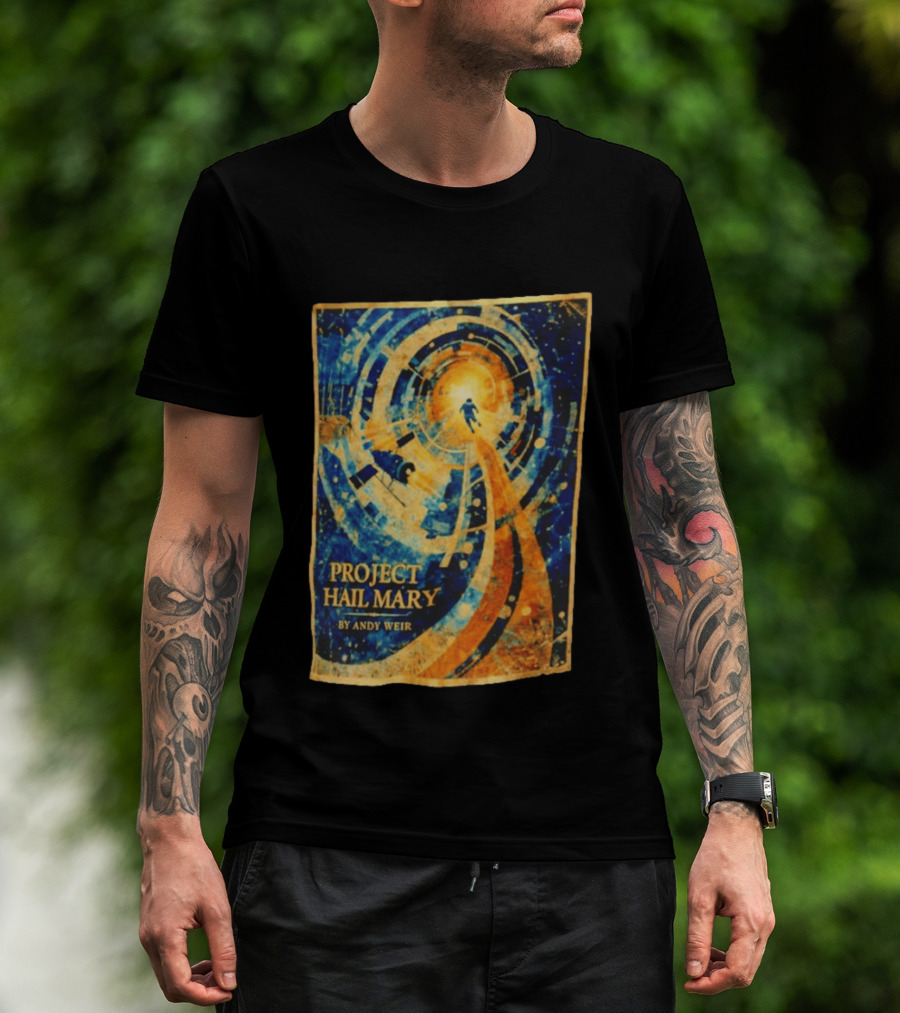 Project Hail Mary By Andy Weir Space Adventure T-Shirt
