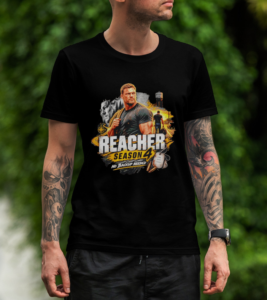 Reacher Season 4 No Backup Needed Morgan GA T-Shirt