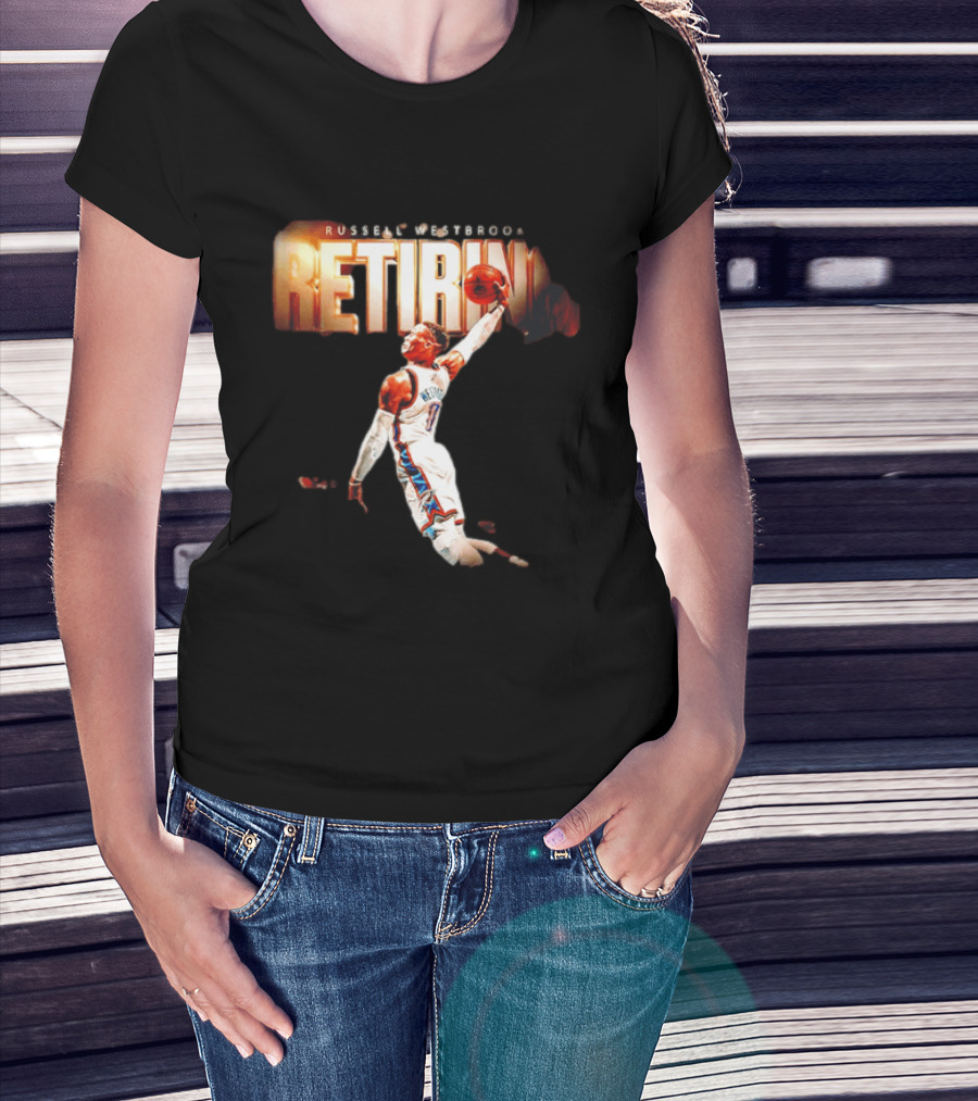 Russell Westbrook Retiring OKC Thunder Legend Dunk T-Shirt