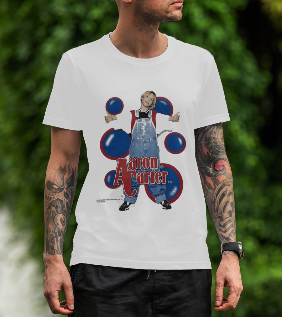 Aaron Carter 90s Overalls Style Pop Music Nostalgia T-Shirt