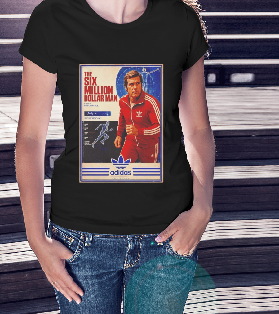 The Six Million Dollar Man Adidas Bionic Performance Originals T-Shirt