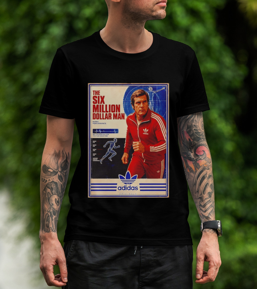 The Six Million Dollar Man Adidas Bionic Performance Originals T-Shirt