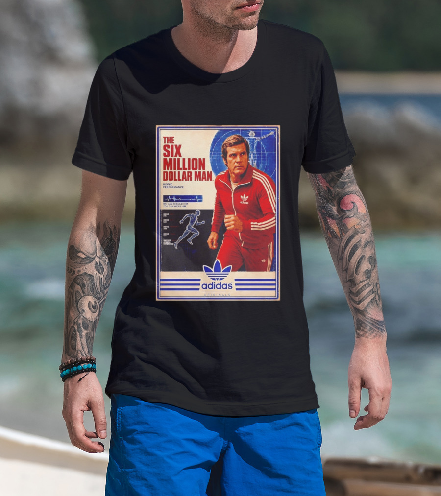 The Six Million Dollar Man Adidas Bionic Performance Originals T-Shirt