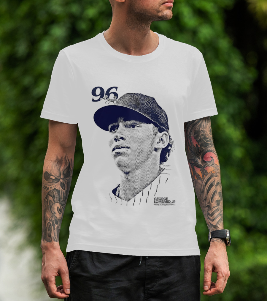 George Lombard Jr. 96 New York Yankees Baseball Lineage Series T-Shirt