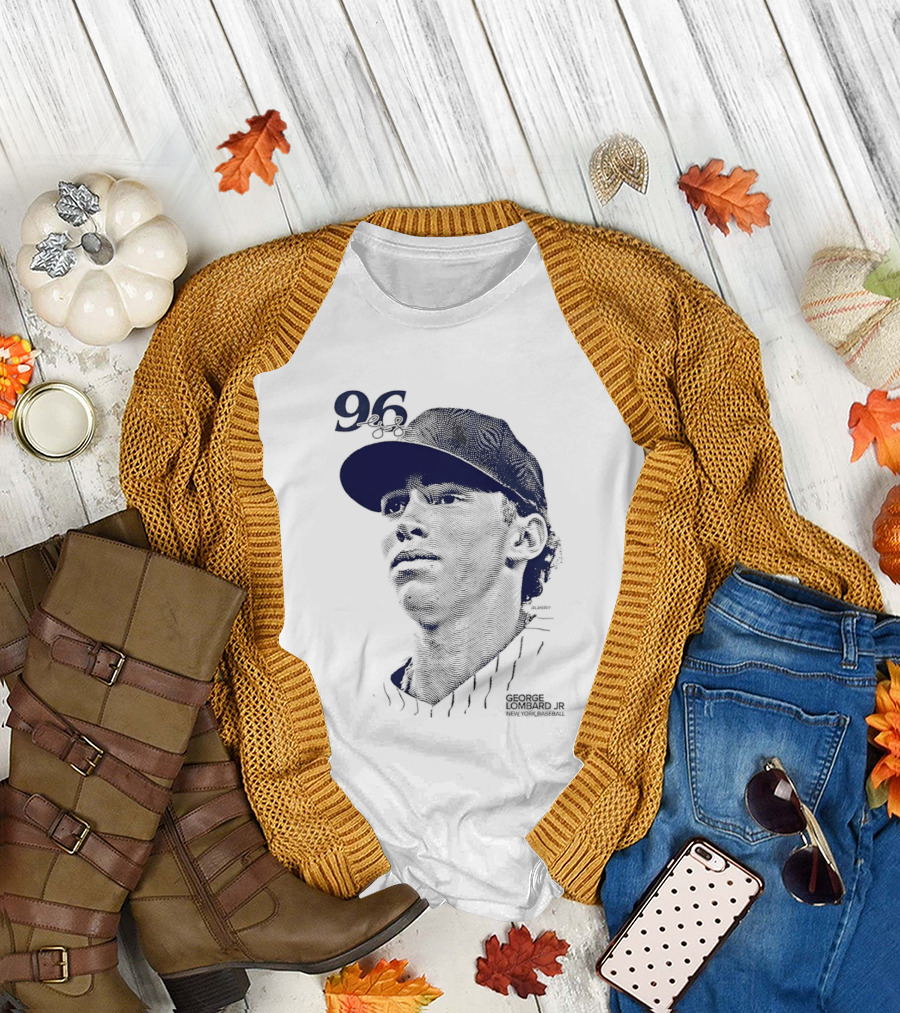 George Lombard Jr. 96 New York Yankees Baseball Lineage Series T-Shirt
