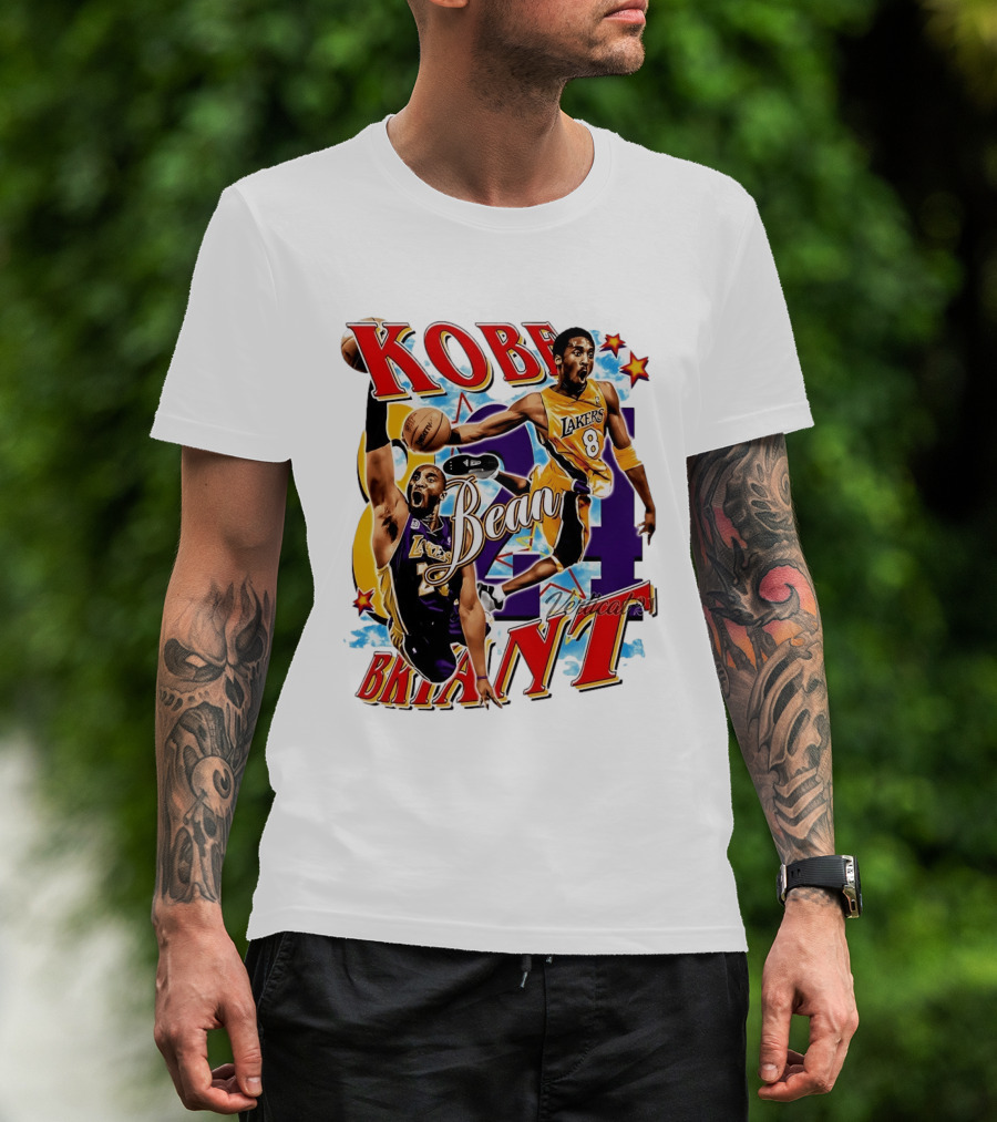 Kobe Bryant Bean Los Angeles Lakers 24 Dedication T-Shirt