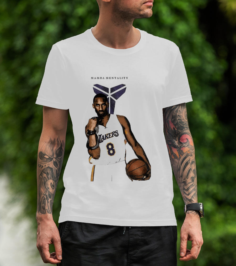 Kobe Bryant Mamba Mentality Los Angeles Lakers 8 Basketball Player T-Shirt