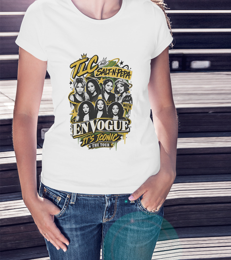 TLC Salt N Pepa En Vogue It's Iconic Tour T-Shirt