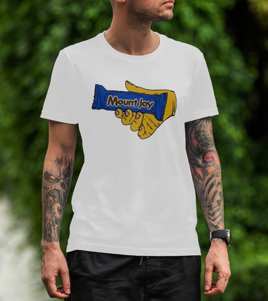 Mount Joy Candy Wrapper Hand Holding T-Shirt