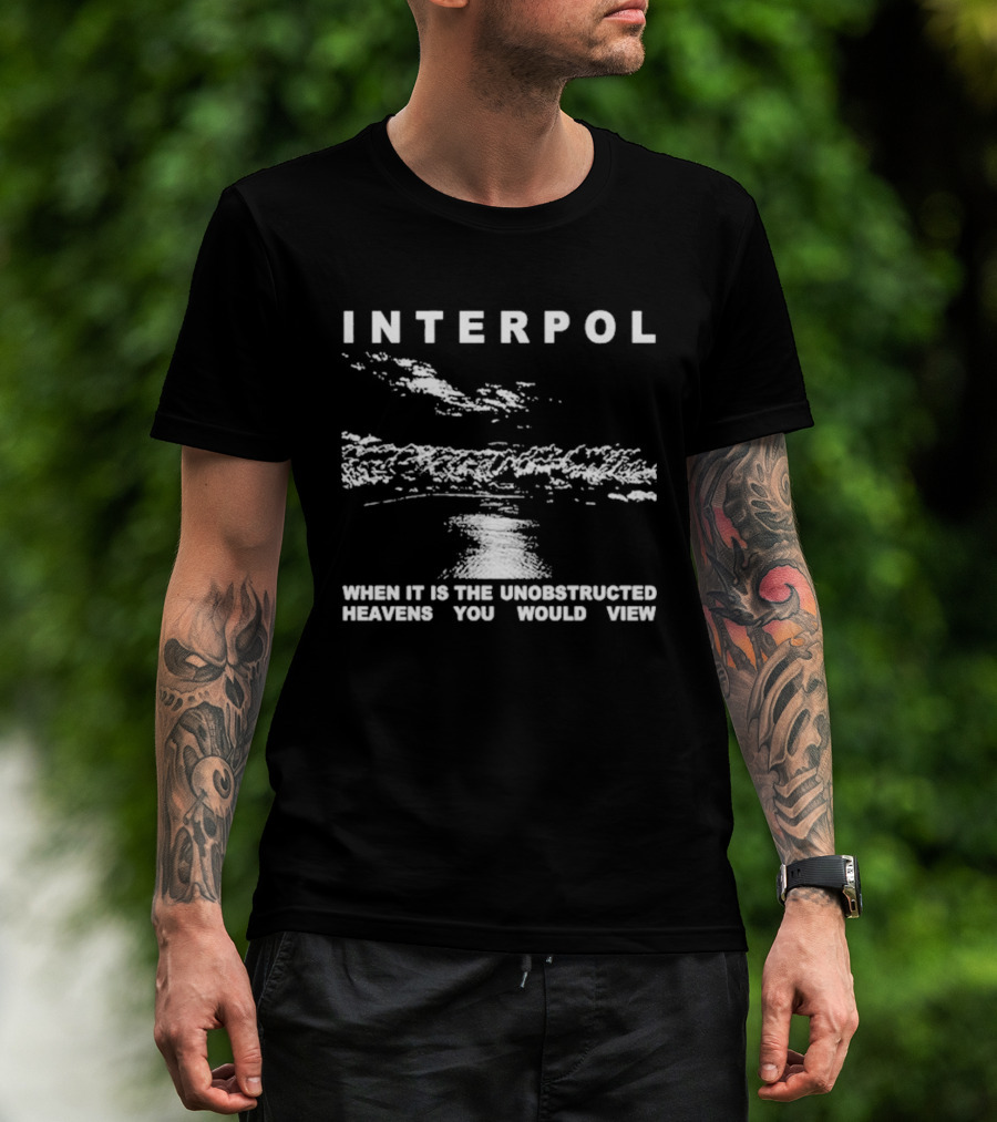 Interpol Thoreau When It Is The Unobstructed Heavens You Would View Cloudy Sky T-Shirt