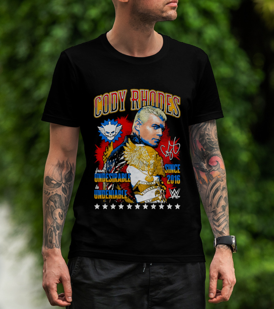 Cody Rhodes Unbreakable Since 2008 WWE Star Signature T-Shirt