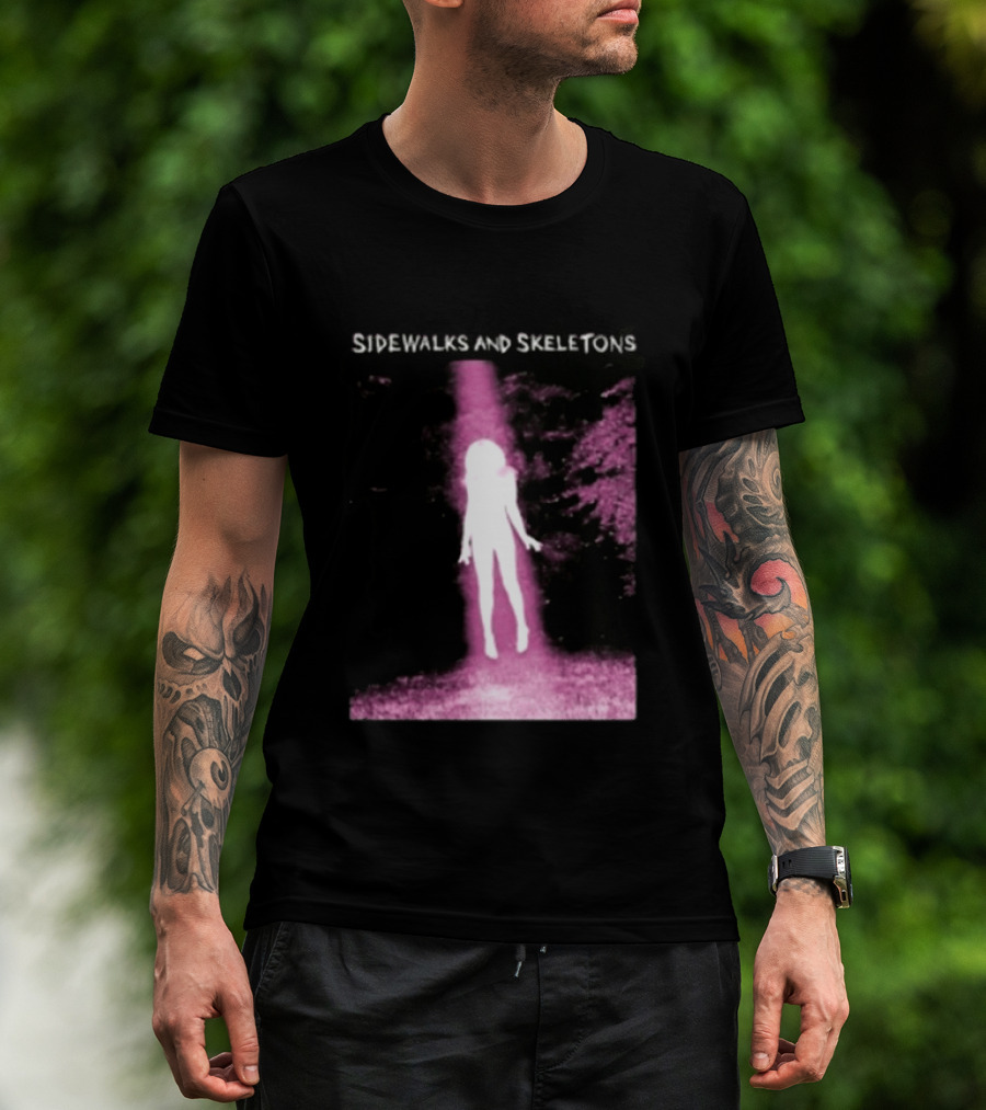 Sidewalks And Skeletons Ethereal Gothic Aesthetic Phantom Scene T-Shirt