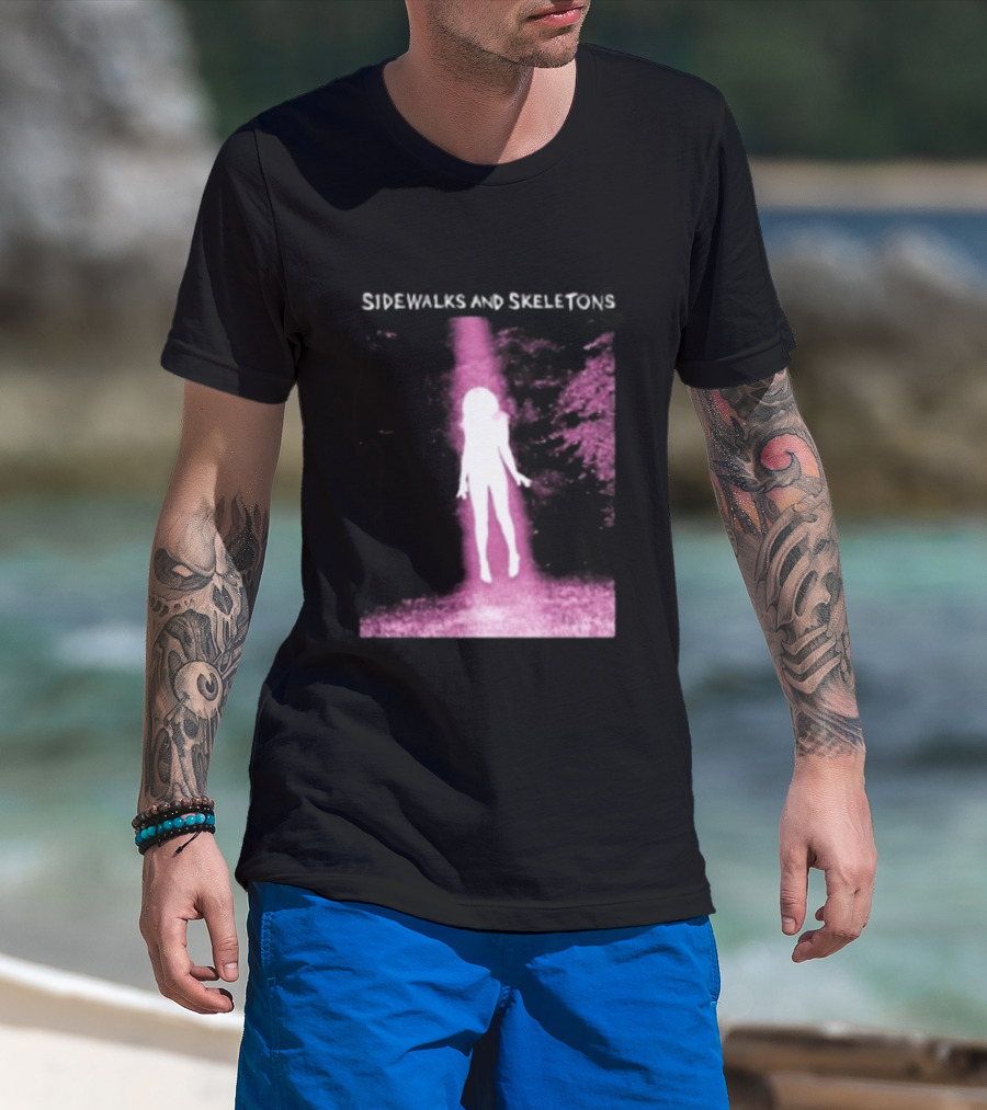 Sidewalks And Skeletons Ethereal Gothic Aesthetic Phantom Scene T-Shirt
