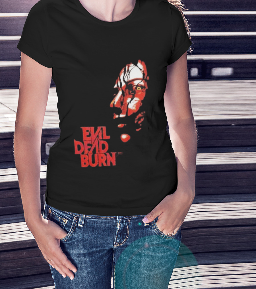 Halloween Horror Nights 2026 Evil Dead Burn Face Red T-Shirt