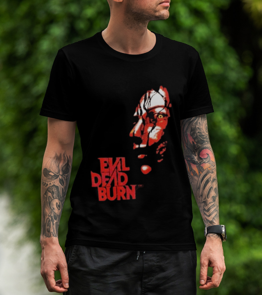 Halloween Horror Nights 2026 Evil Dead Burn Face Red T-Shirt