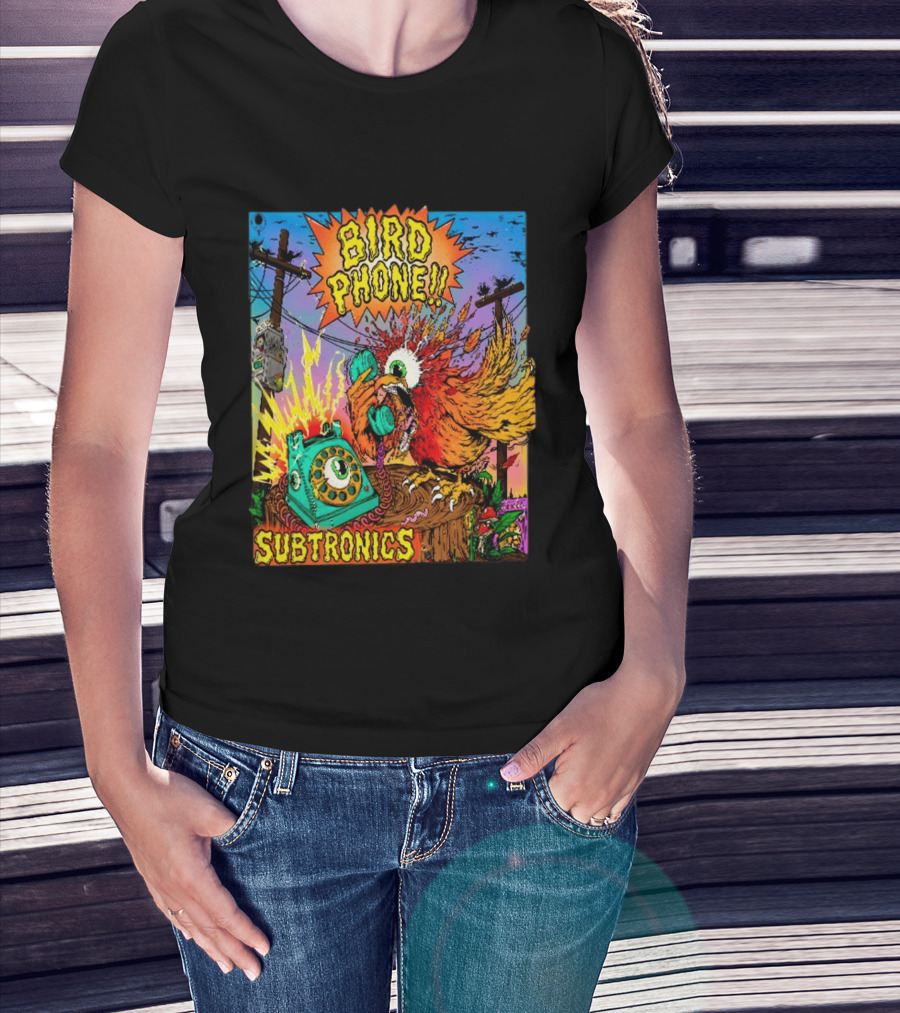 SUBTRONICS Bird Phone 2026 Friday Explosion T-Shirt