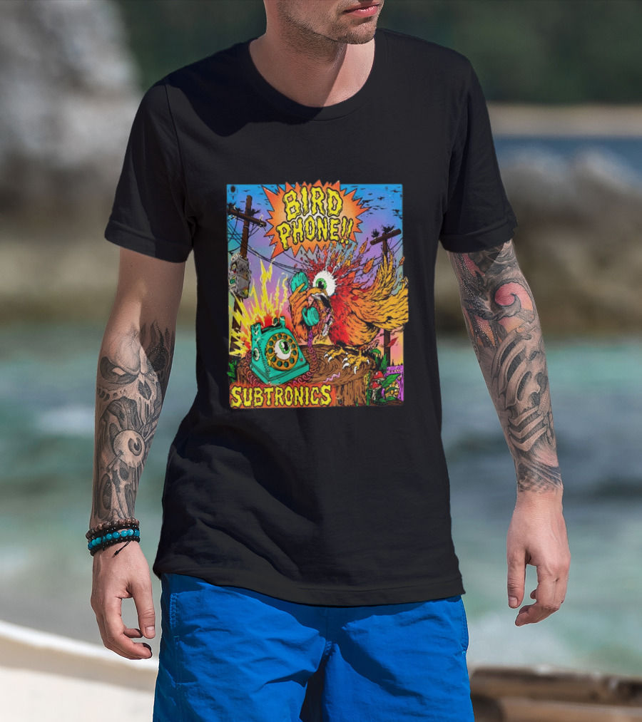 SUBTRONICS Bird Phone 2026 Friday Explosion T-Shirt