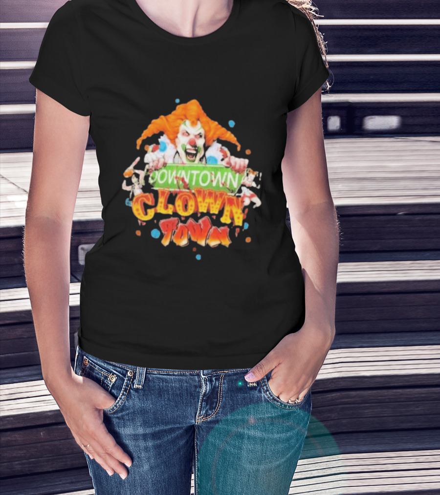 Halloween Horror Nights Downtown Clown Town Creepy Carnival Clown T-Shirt