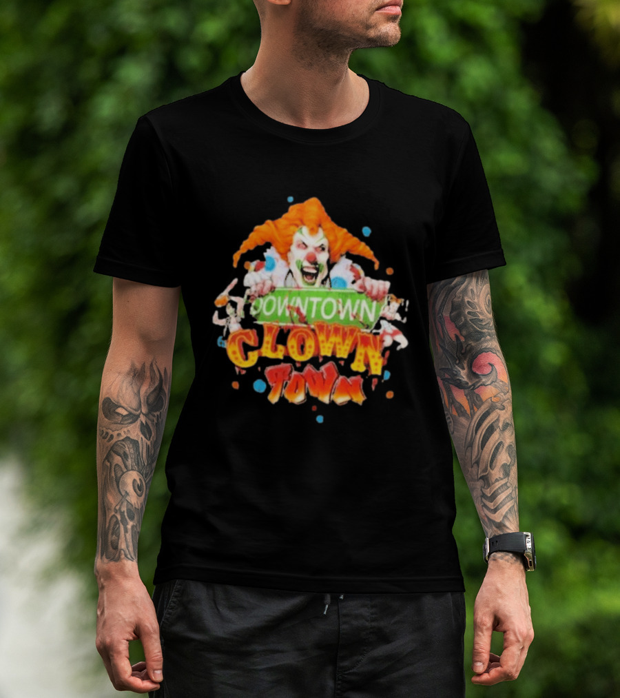 Halloween Horror Nights Downtown Clown Town Creepy Carnival Clown T-Shirt