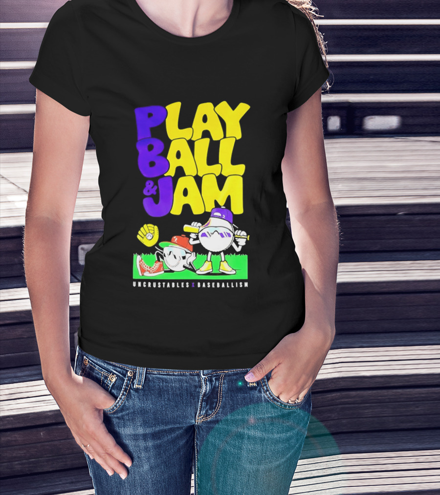 Play Ball Jam Uncrustables Baseball Fun T-Shirt
