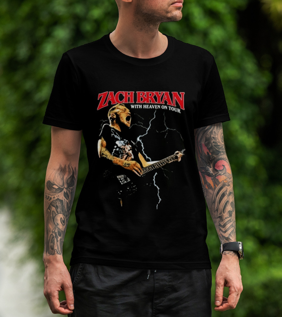 Zach Bryan With Heaven On Tour Live 8.13.2026 Empower Field Mile High Denver Co T-Shirt