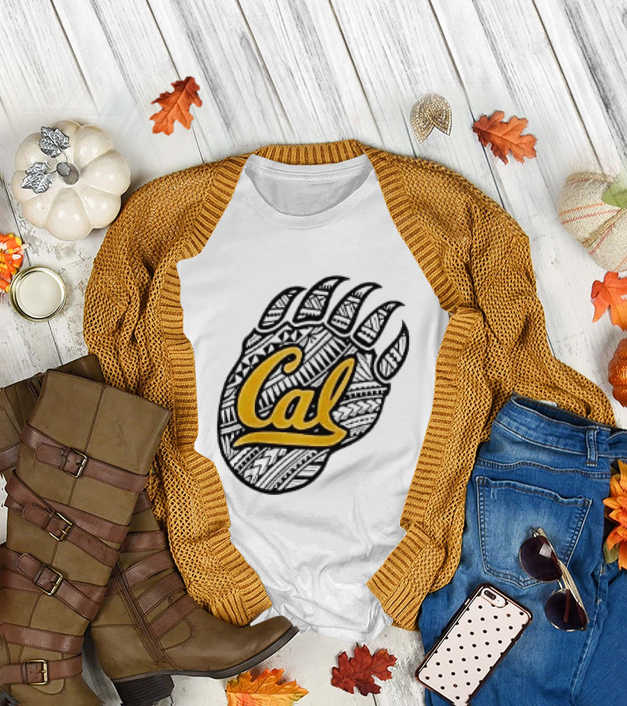 Cal Bears Football From The Bay To The Islands Bear Claw T-Shirt