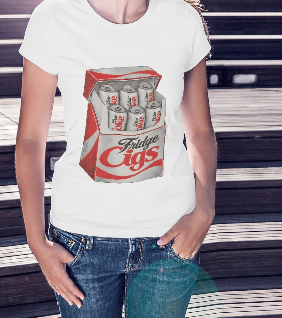 Fridge Cigs Box With Diet Coke Cans T-Shirt