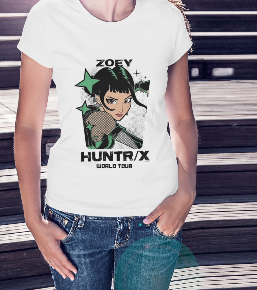 Zoey Huntr/X Girlz Tour Kpop Demon Hunters T-Shirt