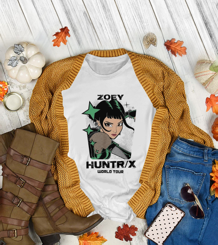 Zoey Huntr/X Girlz Tour Kpop Demon Hunters T-Shirt