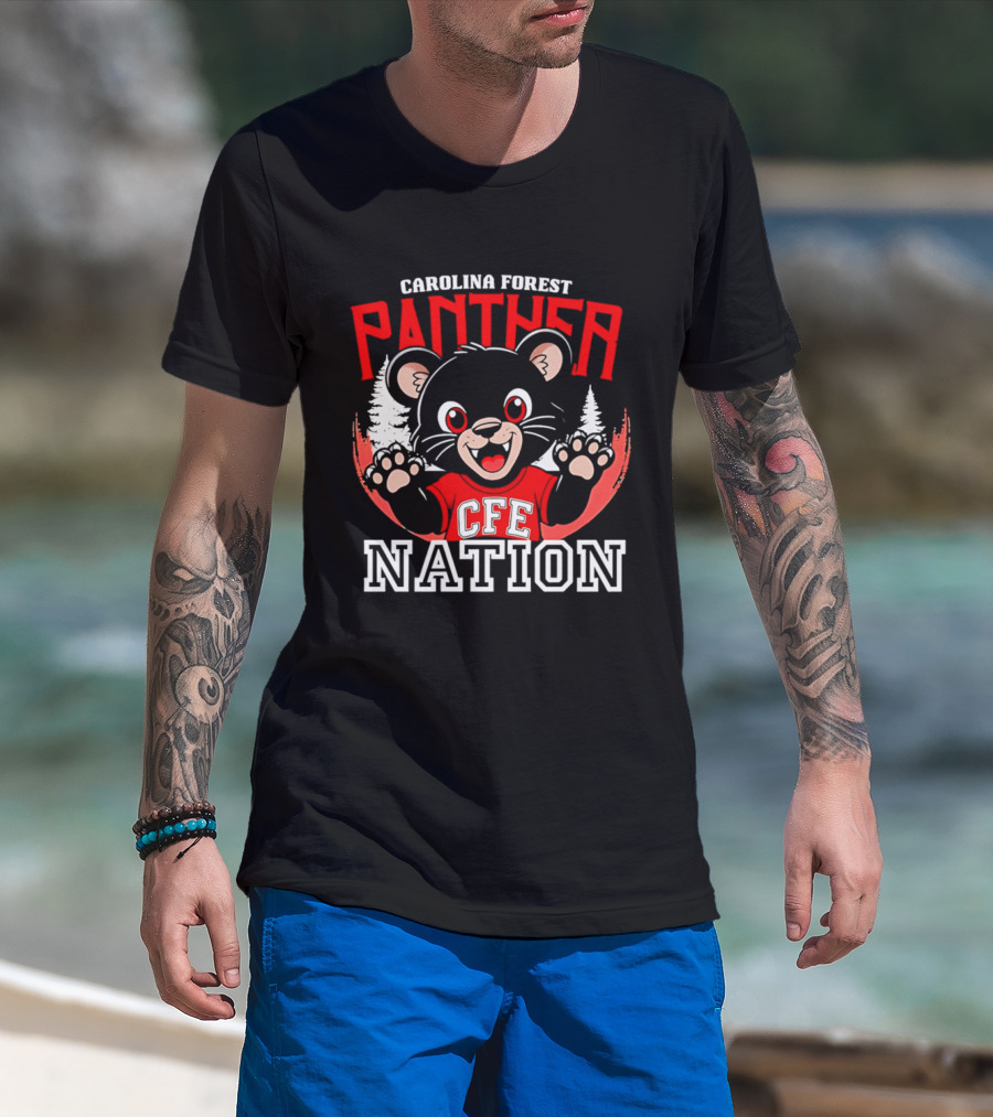 Carolina Forest Panther CFE Nation Cute T-Shirt