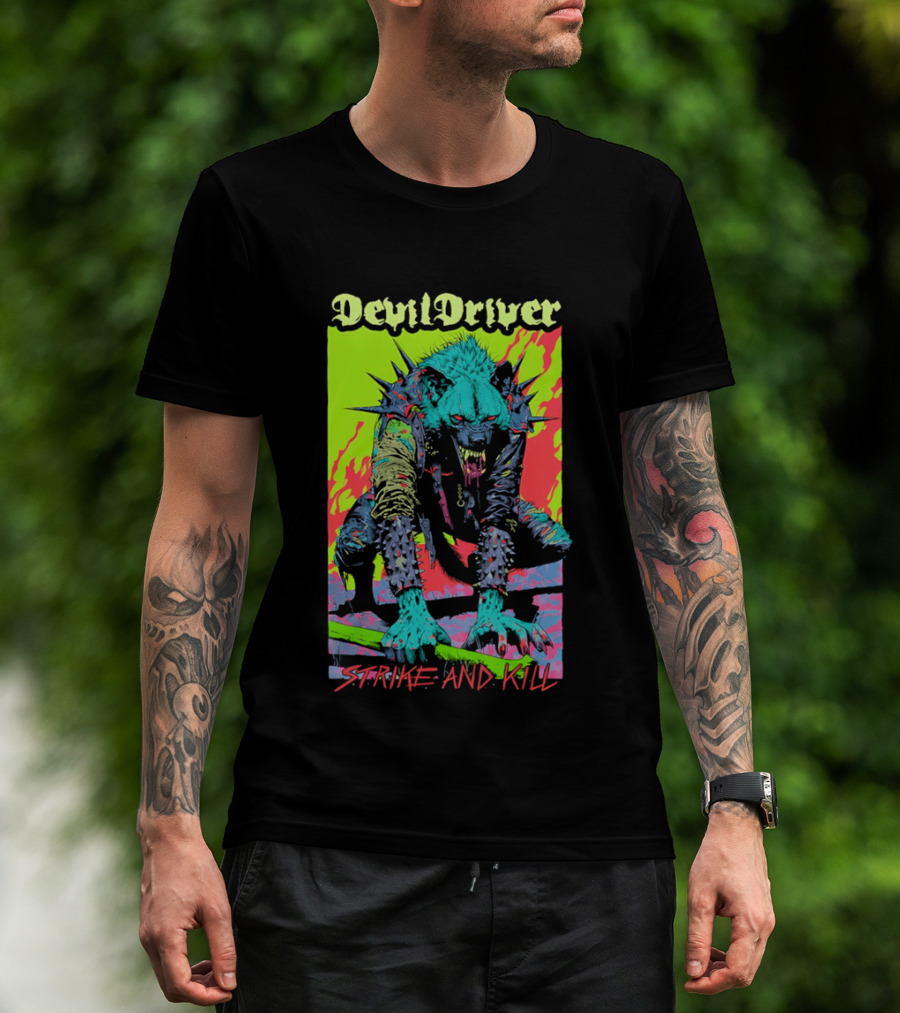 DevilDriver Strive And Kill Bone Hyena T-Shirt