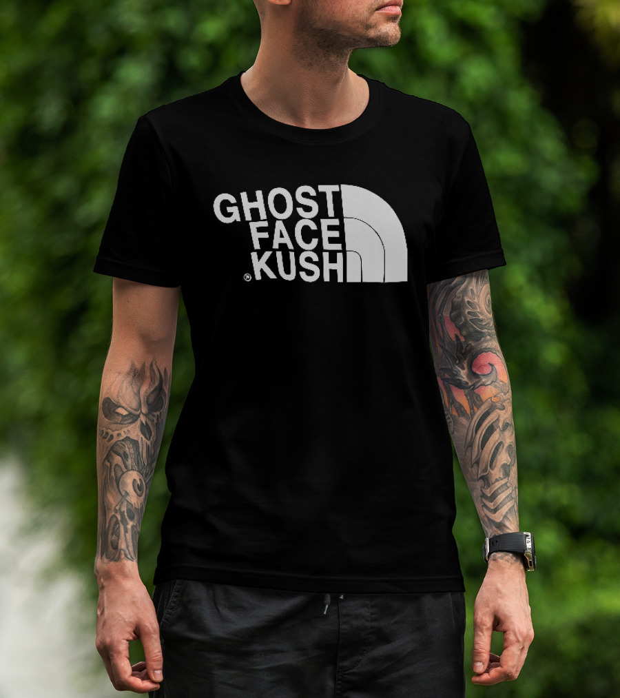 Ghost Face Kush North Face T-Shirt