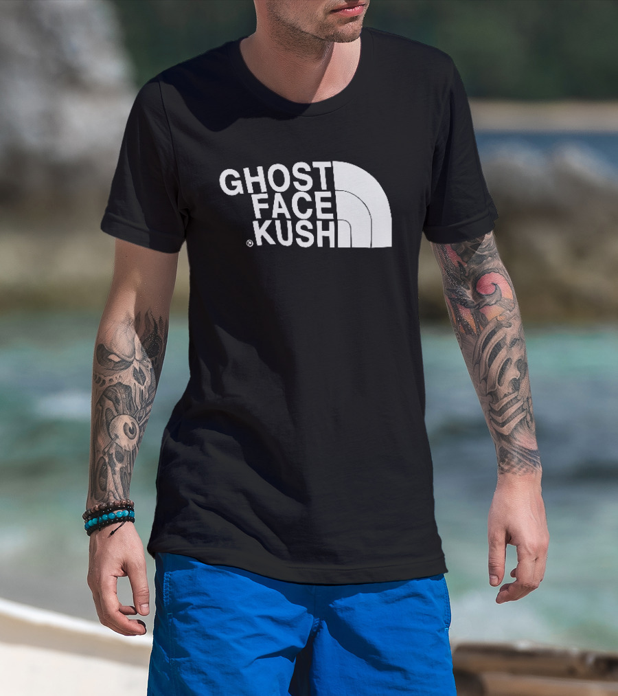 Ghost Face Kush North Face T-Shirt