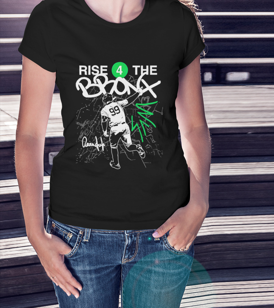Rise 4 The Bronx Aaron Judge 99 Baseball Graffiti T-Shirt