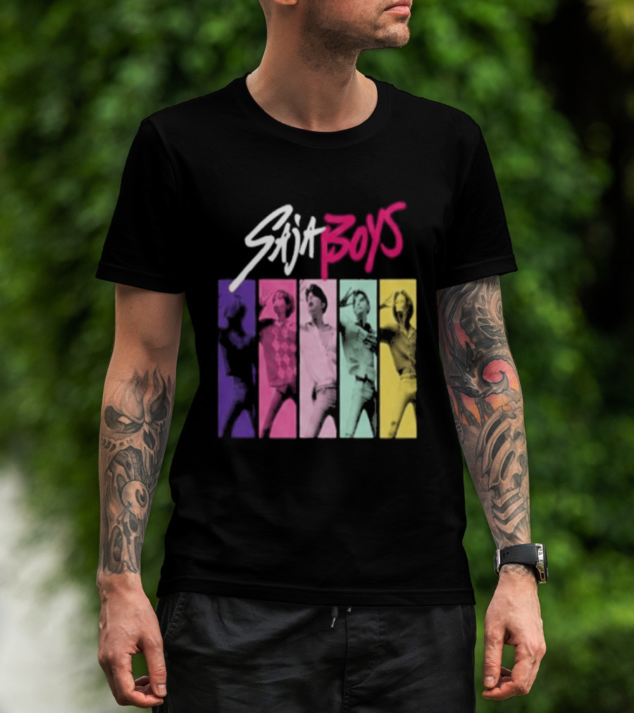 Saja Boys Kpop Demon Hunters World Tour Colorful T-Shirt