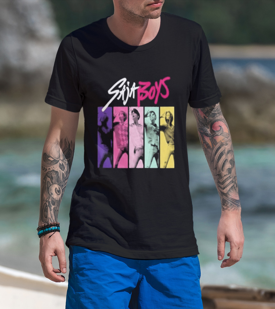 Saja Boys Kpop Demon Hunters World Tour Colorful T-Shirt
