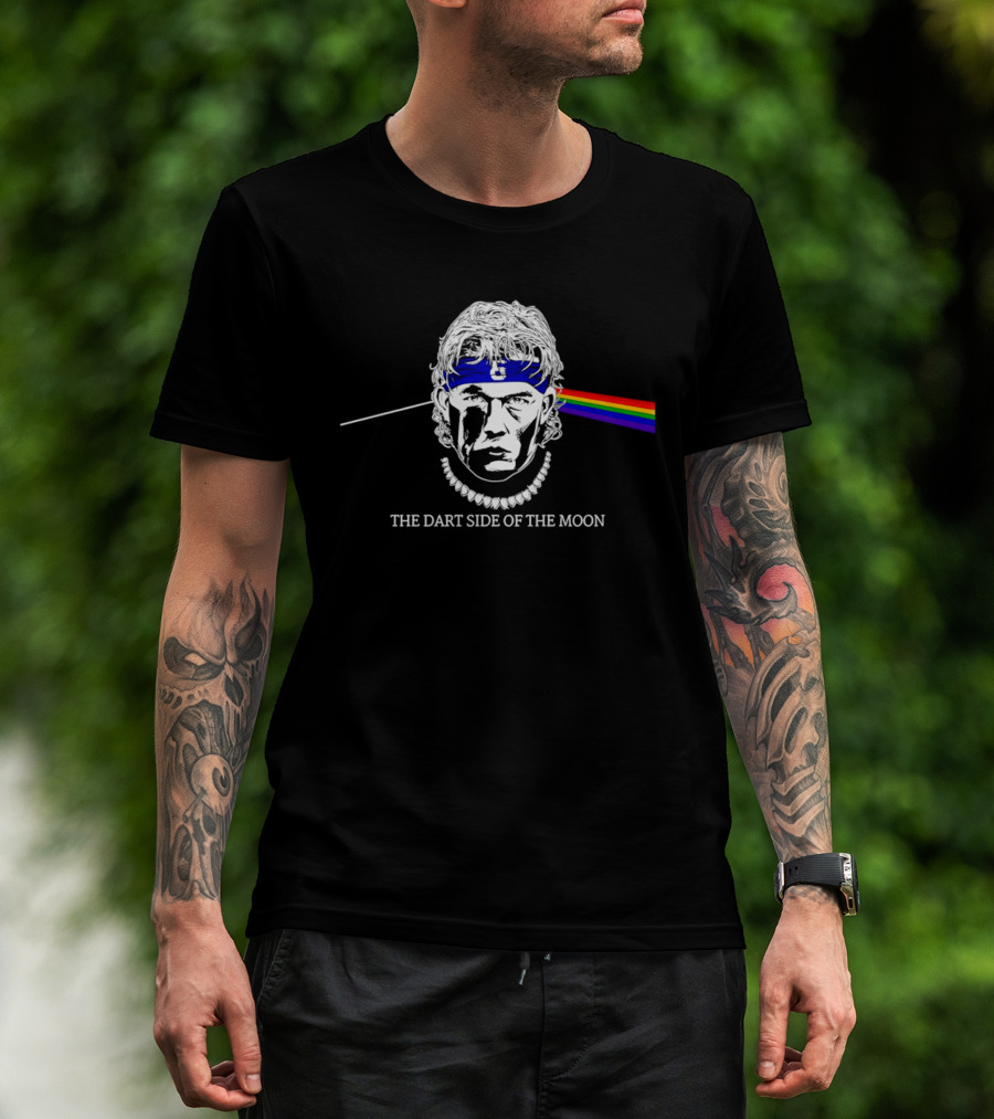The Dart Side Of The Moon Rainbow Prism Luke Littler T-Shirt